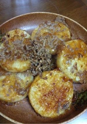 メイン料理にもなる挽肉入り大根ステーキ-レシピのメイン写真
