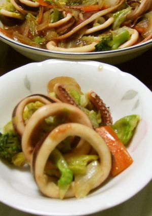 いかとキャベツのオイスター炒め-レシピのメイン写真