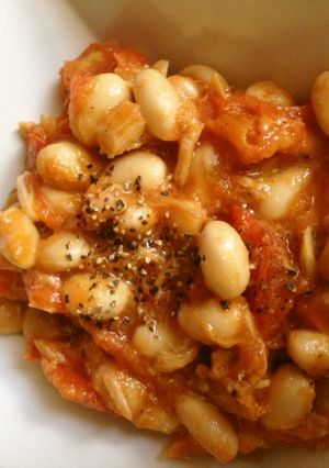 大豆のトマト煮♪美容におススメ☆-レシピのメイン写真