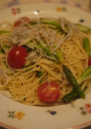 しらすとアスパラのパスタ-レシピのメイン写真
