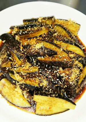 良く食べるwごま油に浸かったナス生姜焼き-レシピのメイン写真