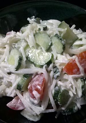 ブルガリアヨーグルト野菜サラダ-レシピのメイン写真
