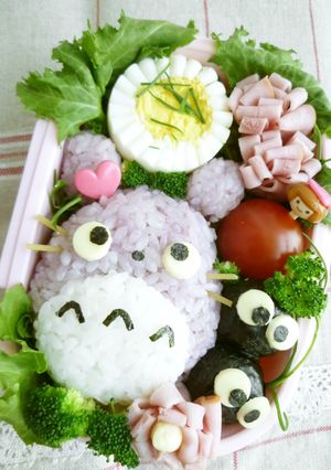 となりのトトロ 遠足簡単キャラ弁-レシピのメイン写真