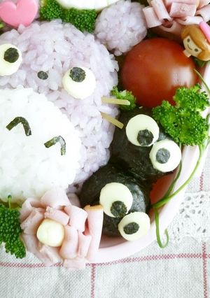 まっくろくろすけキャラ弁おにぎり トトロ-レシピのメイン写真