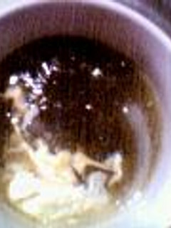 タマネギとワカメのスープ♪豚しゃぶの茹で汁でつくります。-レシピのメイン写真