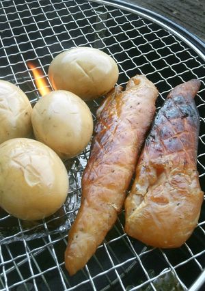 ささみと半熟たまごの燻製-レシピのメイン写真