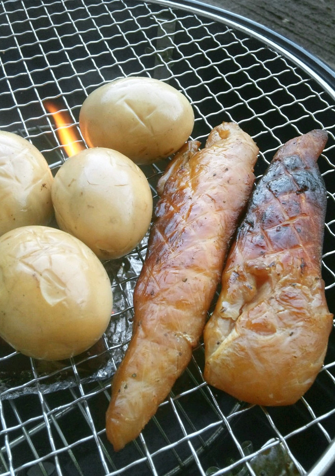 ささみと半熟たまごの燻製-レシピのメイン写真