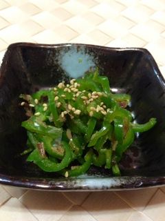レンジと麺つゆで簡単♪ピーマンのおひたし-レシピのメイン写真