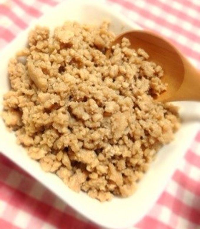 泡立て器で簡単！失敗しない鶏そぼろ by rieran♡ 【クックパッド