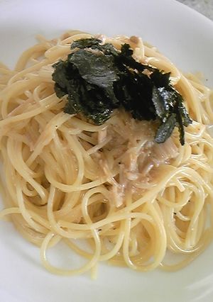 なめたけの明太子クリームパスタ-レシピのメイン写真