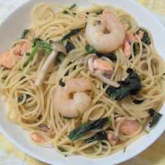 生鮭と海老の和風パスタ-レシピのメイン写真