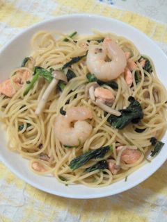 生鮭と海老の和風パスタ-レシピのメイン写真