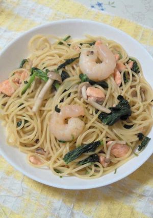 生鮭と海老の和風パスタ-レシピのメイン写真