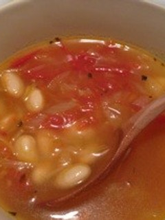 豆とトマトのスープ-レシピのメイン写真