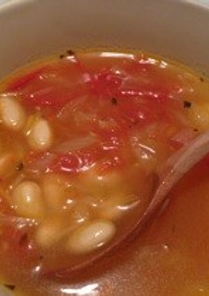 豆とトマトのスープ-レシピのメイン写真