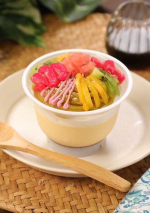 冷やし中華モンブランプリン-レシピのメイン写真