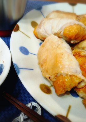 ＊豚肉と味付いなりのキャベチーズ巻き＊-レシピのメイン写真