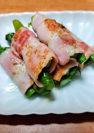 アスパラガスのべ−コン巻き-レシピのメイン写真