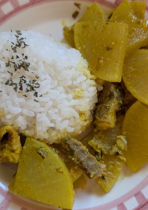 簡単★サバ水煮缶で！サバと大根のカレー-レシピのメイン写真