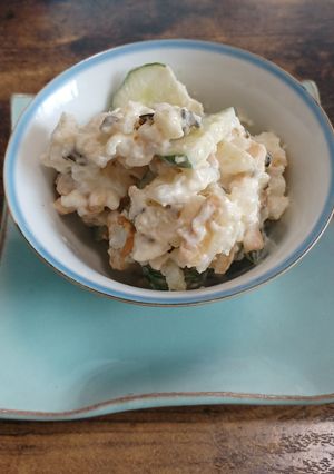 高野山豆腐高菜ちりめんじゃこポテトサラダ-レシピのメイン写真