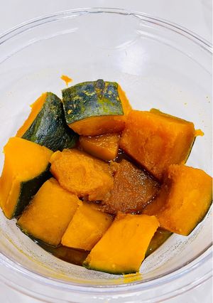 冷凍かぼちゃのﾚﾝﾁﾝ煮物-レシピのメイン写真
