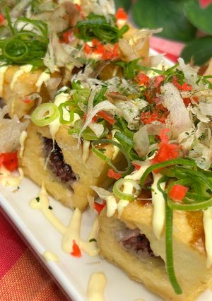 罪悪感ゼロ❗ヘルシー厚揚げたこ焼き🐙✨-レシピのメイン写真