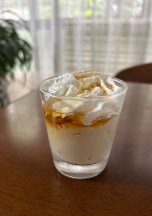 米粉で簡単　豆乳プリン風モッタリスイーツ-レシピのメイン写真