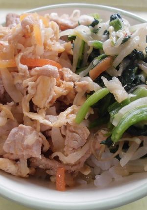 ビビンバ丼★小山市給食-レシピのメイン写真