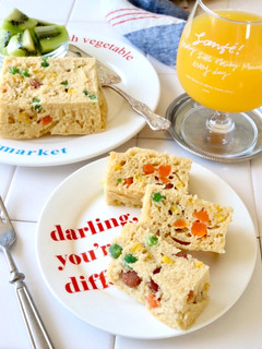 レンジで蒸しパン☆米粉のケークサレ-レシピのメイン写真