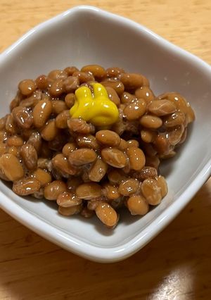 納豆ごはん（からし入り！！-レシピのメイン写真
