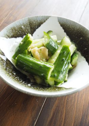 《副菜②》きゅうりとザーサイの和え物-レシピのメイン写真