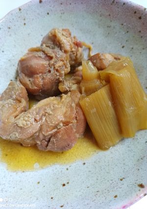 炊飯器で楽に栄養補給!鶏もも肉の甘辛煮!-レシピのメイン写真