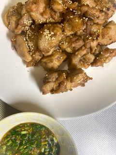 鶏肉中華揚げとネギニラの旨ダレ-レシピのメイン写真