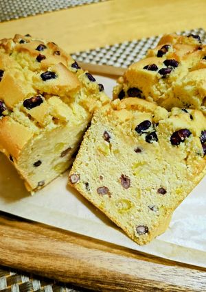 ★低糖質！栗と小豆入りアーモンドケーキ♪-レシピのメイン写真