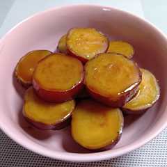 รูปของ さつまいもの甘醤油煮
