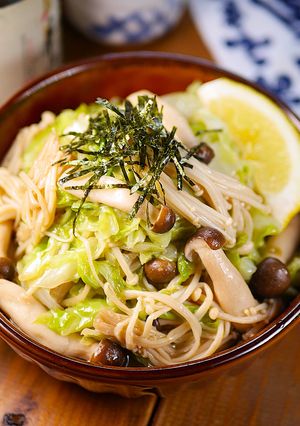 きのことキャベツの和風バタぽん炒めレモン-レシピのメイン写真