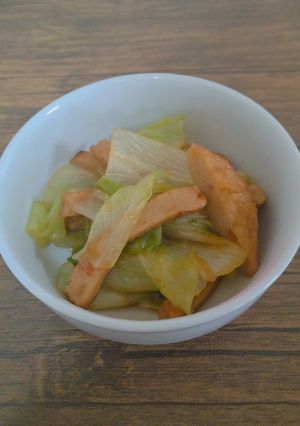 五目揚げとレタスの和風炒め-レシピのメイン写真