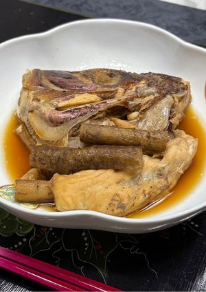 鯛とごぼうのあら炊き-レシピのメイン写真