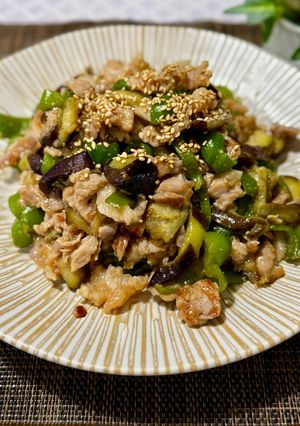 茄子とピーマンの甘辛醤油炒め-レシピのメイン写真