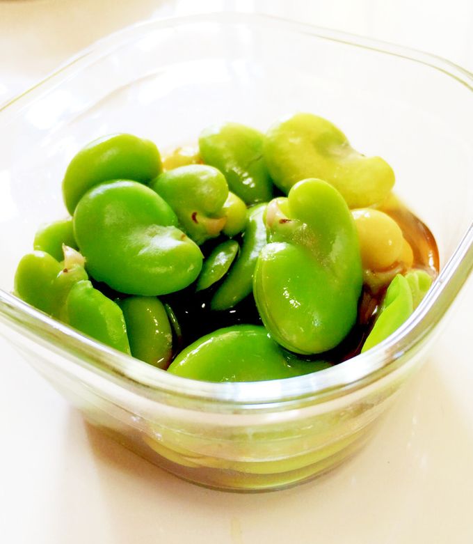 作りおき♪そら豆のひたし煮-レシピのメイン写真