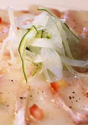 白身魚のカルパッチョ@ライスブランオイル-レシピのメイン写真