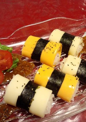 かなるンちのビールにぴったりチーズ寿司-レシピのメイン写真