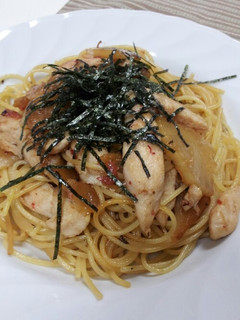 梅昆布茶で☆蕪と鷄ささみの梅薫るパスタ-レシピのメイン写真