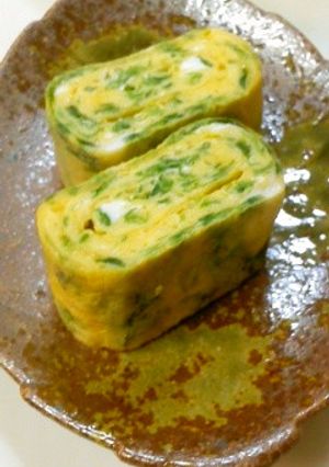 青のり入り玉子焼き（焼き方付き）-レシピのメイン写真