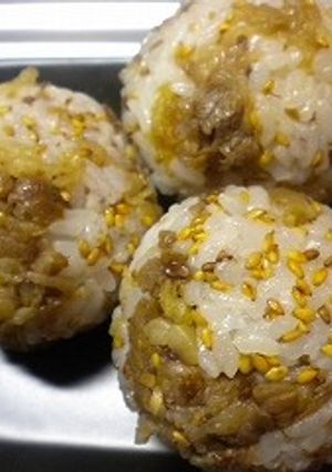 金胡麻牛肉おにぎり-レシピのメイン写真