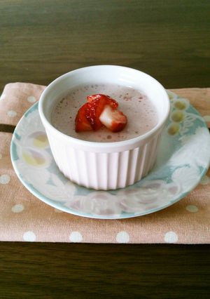 フワフワ♪苺と豆乳のパンナコッタ-レシピのメイン写真