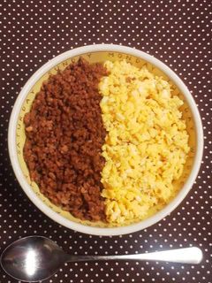 。*レンジで時短♪そぼろ丼*。-レシピのメイン写真