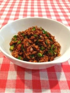 ピーマンと椎茸の肉そぼろ-レシピのメイン写真