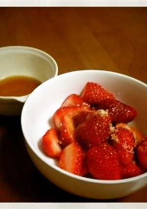 イチゴのシェリービネガーかけ-レシピのメイン写真