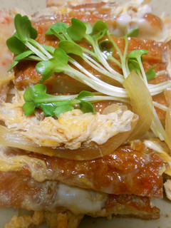 さつま揚げ入り玉子丼・貝割れ大根のせ-レシピのメイン写真